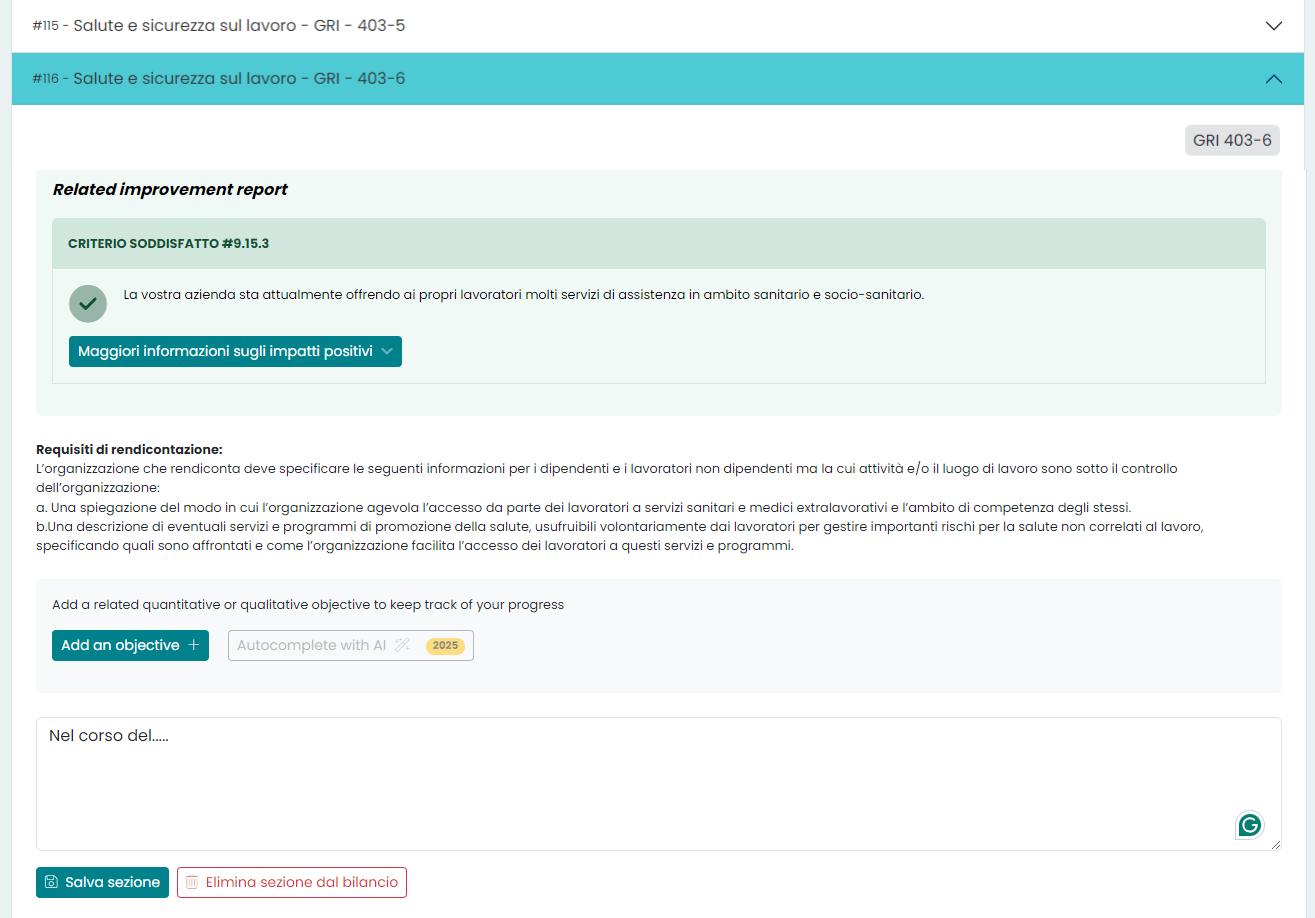 ESG Reporting Ecomate Step 2