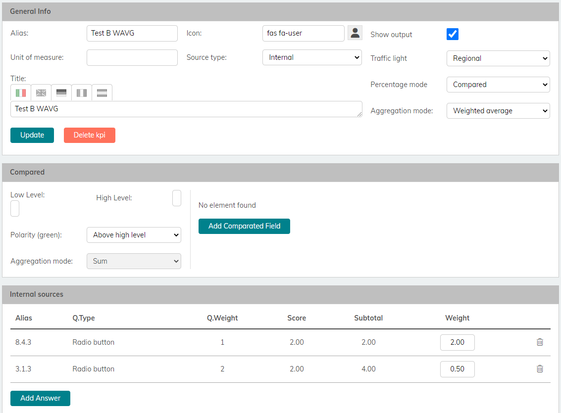ESG Vertical - KPI Engine